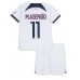 Tanie Strój piłkarski Paris Saint-Germain Marco Asensio #11 Koszulka Wyjazdowej dla dziecięce 2023-24 Krótkie Rękawy (+ szorty)